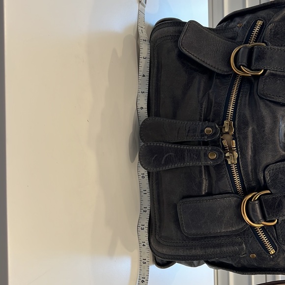 Chloe Vintage Leather Bay Bag -Blue - Picture 12 of 12
